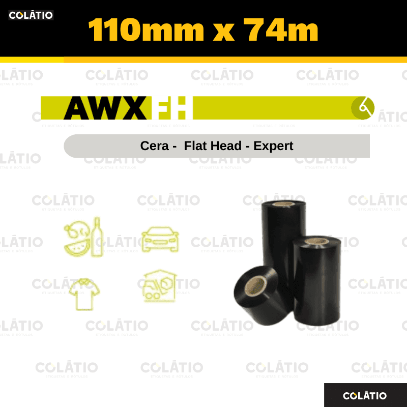 RIBBON CERA | AWXFH | 110X74 | EXTERNO | 1/2"