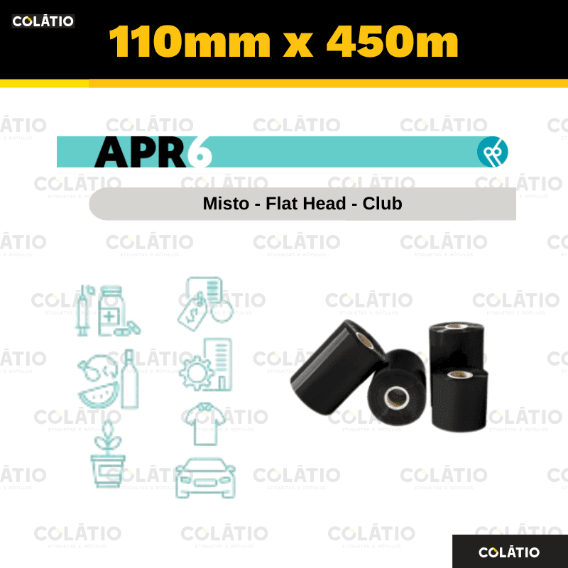 RIBBON MISTO | APR6 | 110X450 | EXTERNO | 1"