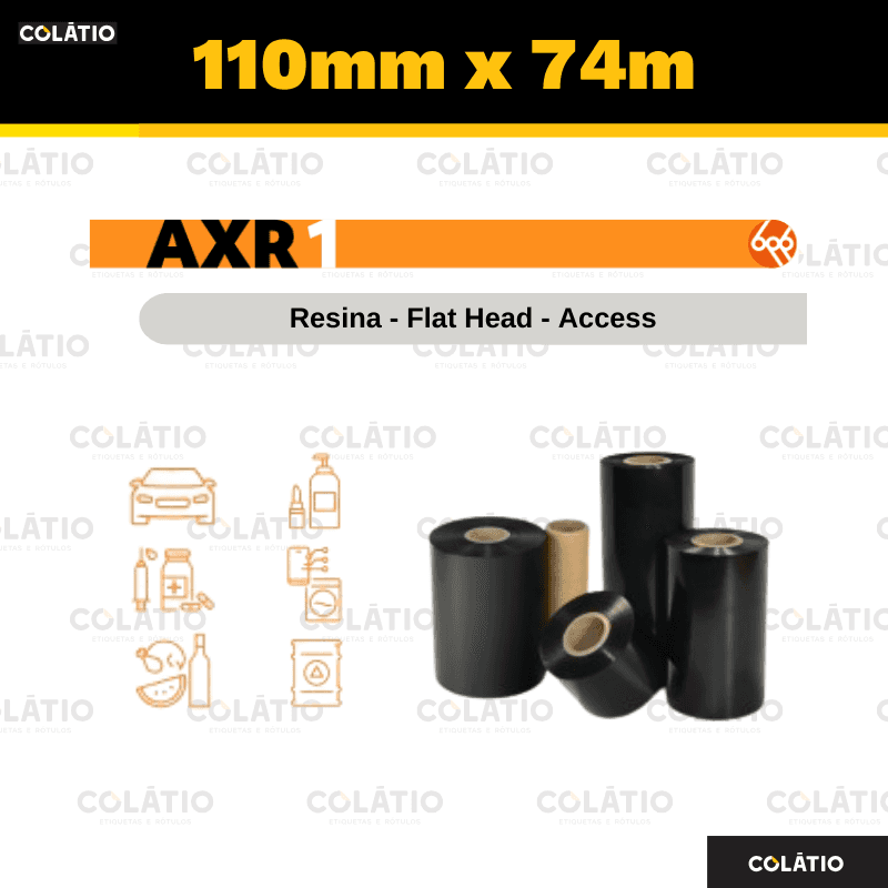 RIBBON RESINA | AXR1 | 110X74 | EXTERNO | 1/2"