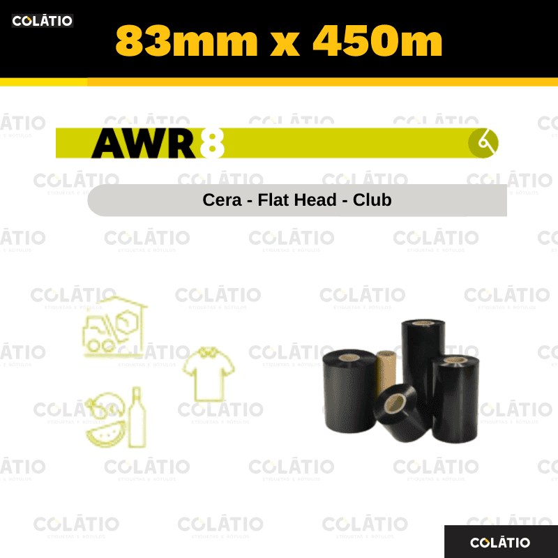 RIBBON CERA | AWR8 | 83X450 | EXTERNO | 1"