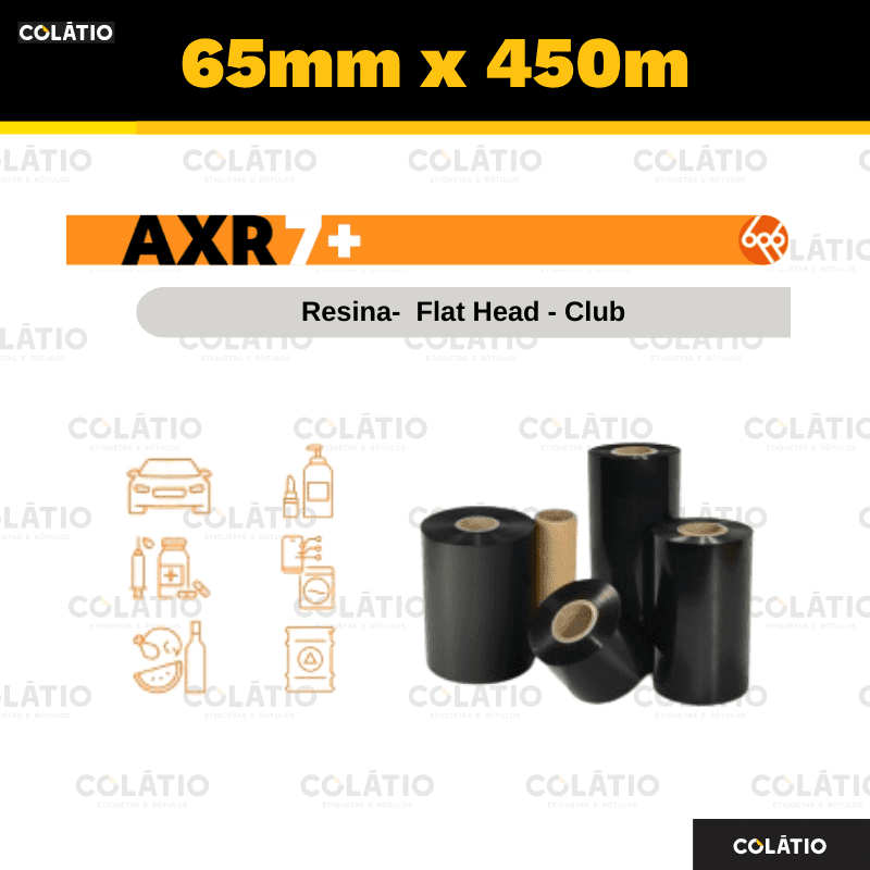 RIBBON RESINA | AXR7 | 65X450 | EXTERNO | 1"