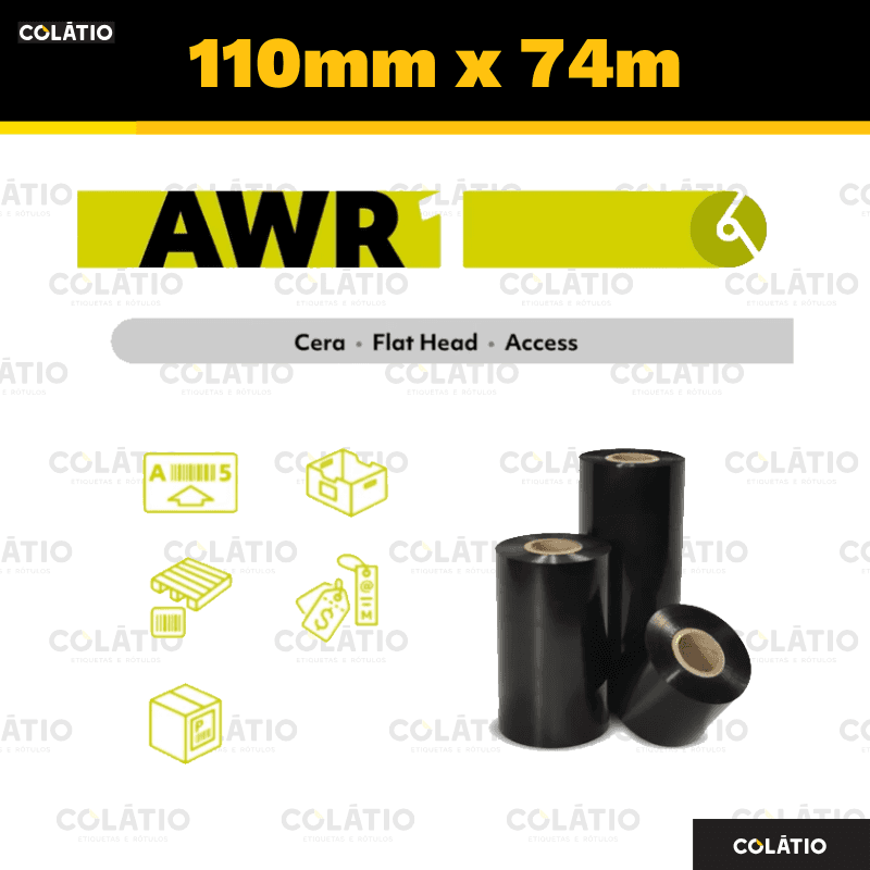 RIBBON CERA | AWR1 | 110X74 | EXTERNO | 1/2"