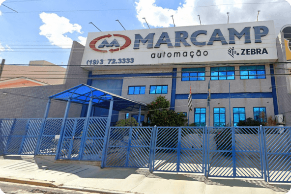 Fachada da sede do Grupo Marcamp em Campinas