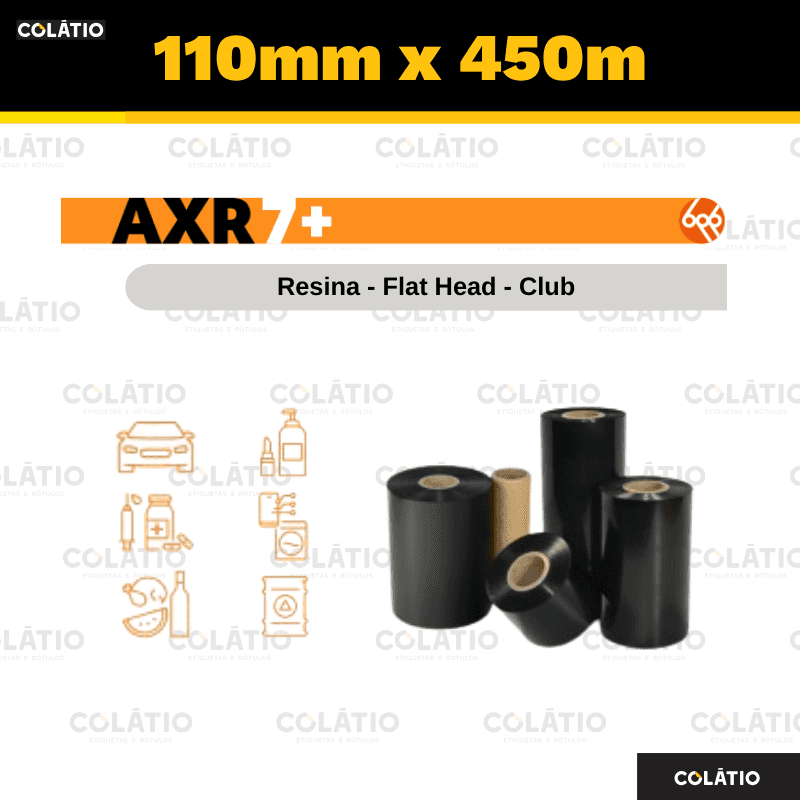 RIBBON RESINA | AXR7 | 110X450 | EXTERNO | 1"