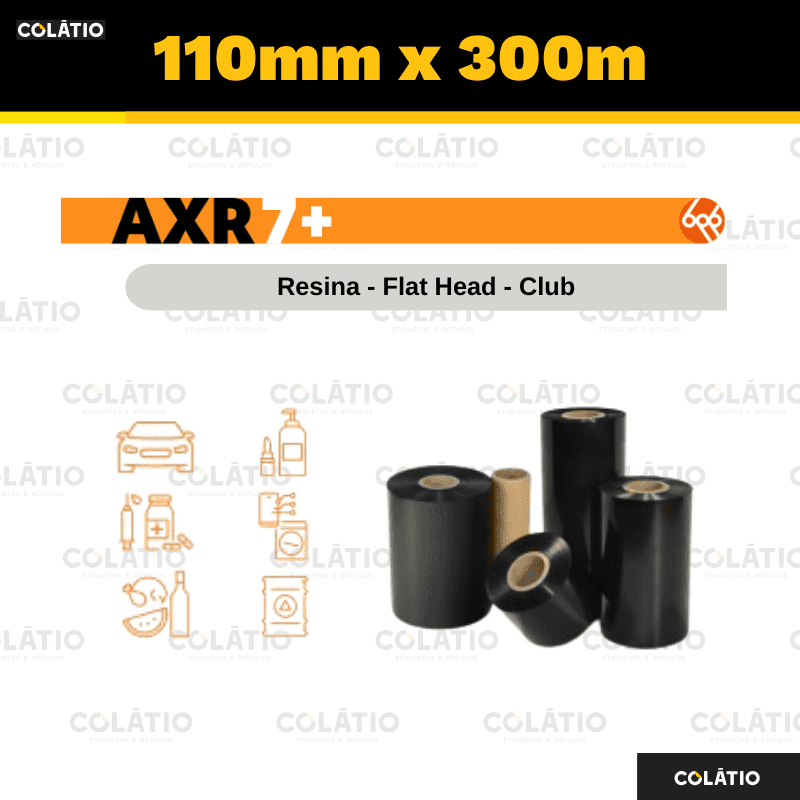 RIBBON RESINA | AXR7 | 110X300 | EXTERNO | 1"
