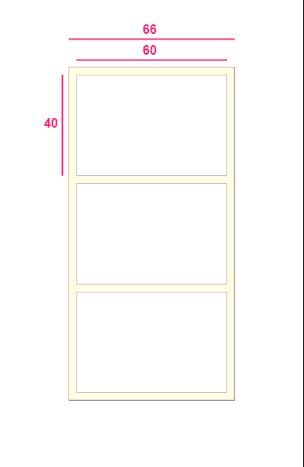 ETIQUETA BOPP REMOVIVEL | 60X40X1 | RL C/ 2.900 | 3"